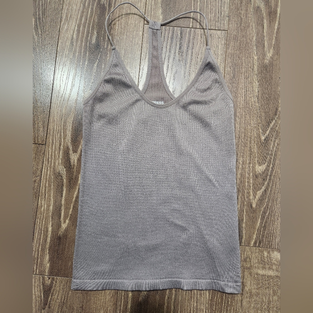 Gray Sleeveless Top